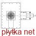 Душовий елемент (трап) Duofix з основою для монтування змішувача, висота 90мм, d 50 мм (154.050.00.1)