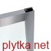 lexo door 90 * 195cm three-section sliding, chrome profile, clear glass 6mm
