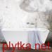 VAQUAWAS/00 QUADRO WALL Ванна пристенная 160см, из Silkstone, цвет белый мат (1 сорт)