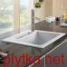 SILUET 50 S Кухонная мойка 51x51x22 см без отверстия под смеситель (334501R1) White Alpine CeramicPlus