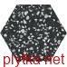 Керамогранит Керамическая плитка VENICE BLACK HEX 22x25 (шестигранник) (плитка для пола и стен) 0x0x0